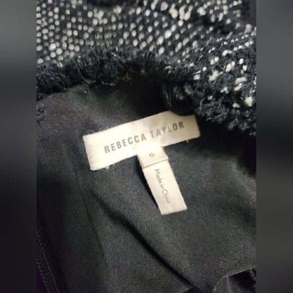 Rebecca taylor Fringe trimmed mini dress size 0 - Picture 2 of 8